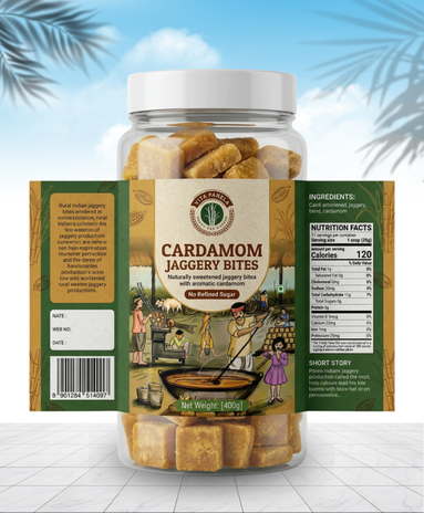 VITA PANELA Kolhapuri Cardamom Jaggery Bites